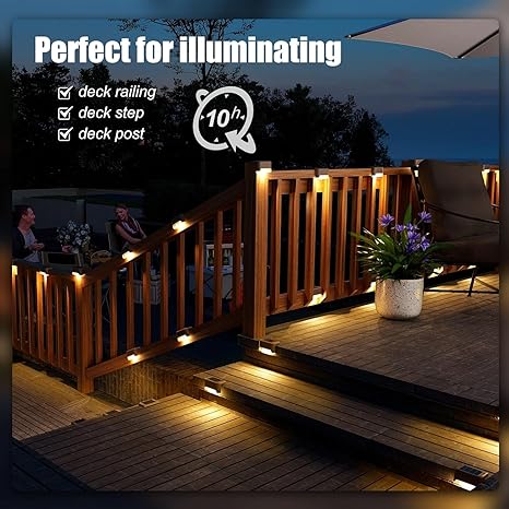 solar deck lights( Pack of 4)